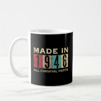 Hergestellt 1946 76 76. Geburtstag Alles Original Kaffeetasse