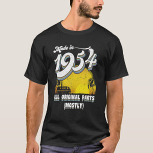 Hergestellt 1954 Alle Originalteile 70. Geburtstag T-Shirt
