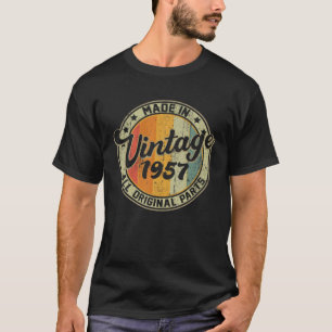 Hergestellt 1957 65. Geburtstag 65 Jahre alte Gesc T-Shirt