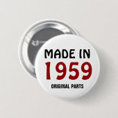 Hergestellt 1959, Originalteile, Button (Vorne & Hinten)