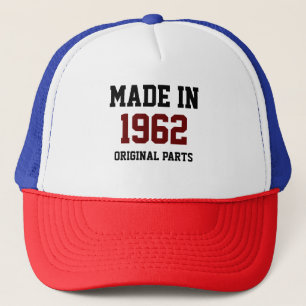 "Hergestellt 1962, Originalteile" Truckerkappe
