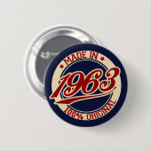 Hergestellt 1963 button (Vorne & Hinten)