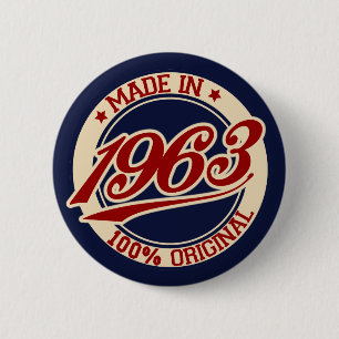 Hergestellt 1963 button