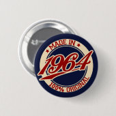 Hergestellt 1964 button (Vorne & Hinten)