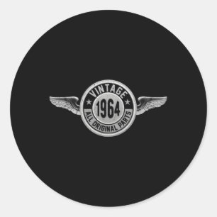 Hergestellt 1964 Original Runder Aufkleber