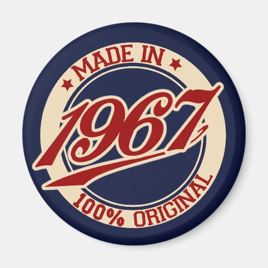 Hergestellt 1967 magnet (Vorne)