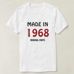 Hergestellt 1968, Originalteile T-Shirt