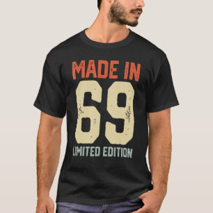 Hergestellt 1969 Retro Vintage 1969 Geburtstagsfei T-Shirt