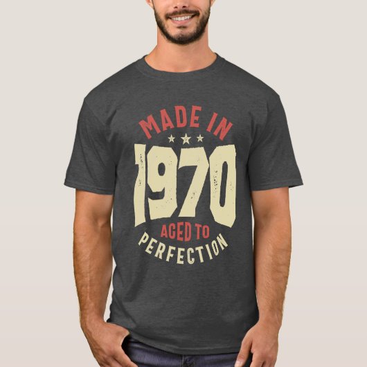 Hergestellt 1970 53. Geburtstag T-Shirt (Vorderseite)