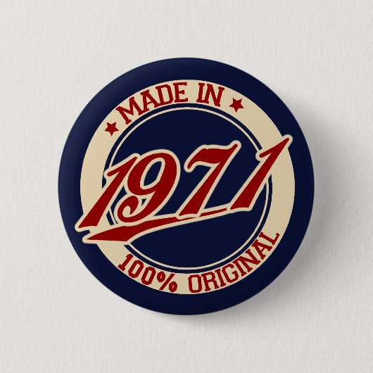 Hergestellt 1971 button (Vorderseite)