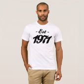 hergestellt 1971 - Geburtstag T-Shirt (Vorne ganz)