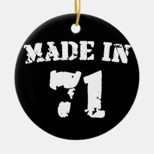 Hergestellt 1971 keramik ornament