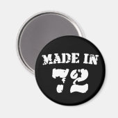 Hergestellt 1972 magnet (Vorderseite/Rückseite)