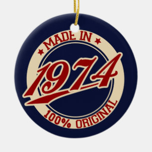 Hergestellt 1974 keramikornament