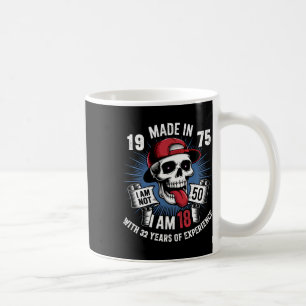 Hergestellt 1975 Ich Bin Nicht 50 Ich Bin 18 Mit 3 Kaffeetasse