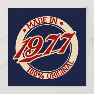 Hergestellt 1977 karte