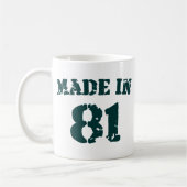 Hergestellt 1981 kaffeetasse (Links)