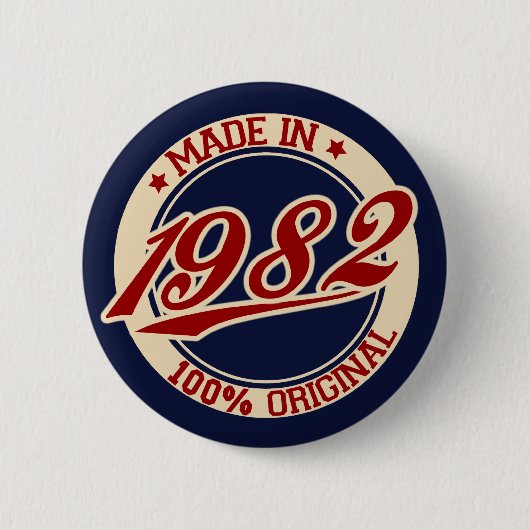 Hergestellt 1982 button (Vorderseite)