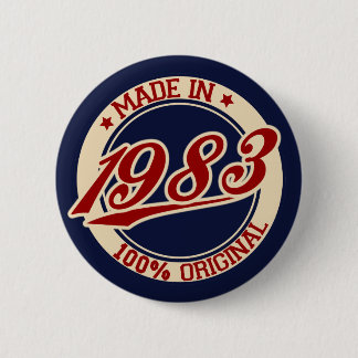 Hergestellt 1983 button