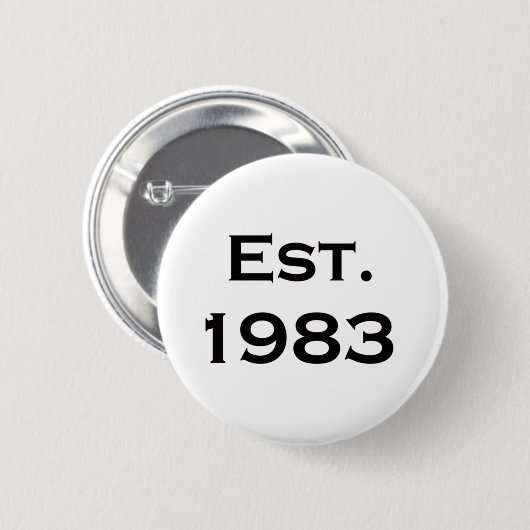 hergestellt 1983 button (Vorne & Hinten)