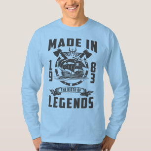 Hergestellt 1983 Die Geburt Der Legenden T-Shirt