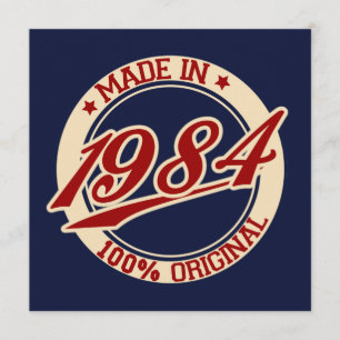 Hergestellt 1984 karte
