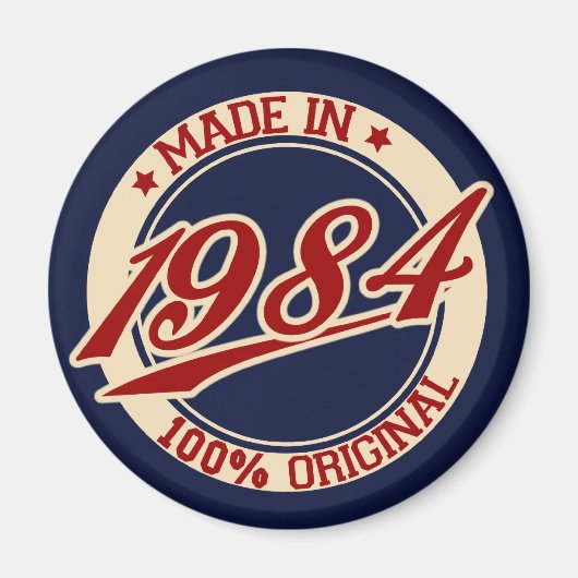 Hergestellt 1984 magnet (Vorne)