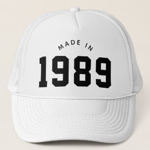 Hergestellt 1989 Personalisierter Geburtstag Truckerkappe