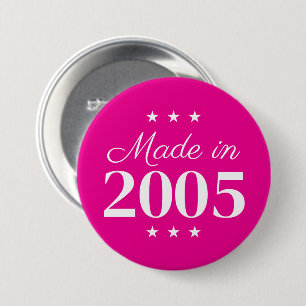 Hergestellt 2005 Limitierte Edition Text Button