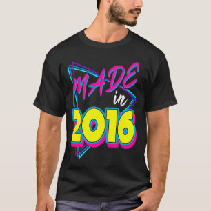 Hergestellt 2016 5. Geburtstag Retro 5 Jahre alt V T-Shirt