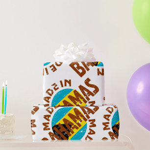 Hergestellt auf den Bahamas Geschenkpapier