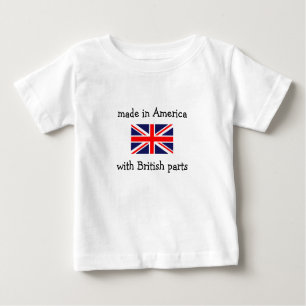 hergestellt aus britischen Teilen Baby T-shirt