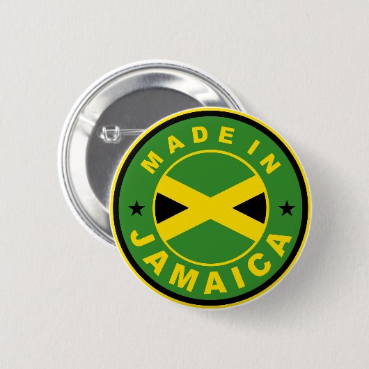 hergestellt aus Jamaica-Länderetikett Button (Vorne & Hinten)