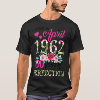 Hergestellt im April 1962 Blumenkohl 60 Jahre alt  T-Shirt