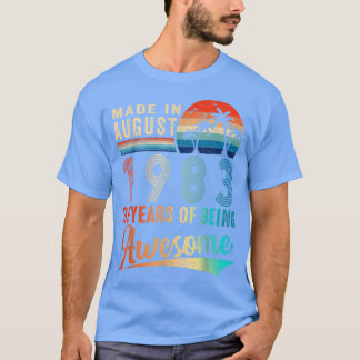 Hergestellt im August 1983 39 Jahre Awesome Vint T-Shirt