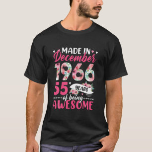 Hergestellt im Dezember 1966 Geburtstag 55 Jahre a T-Shirt