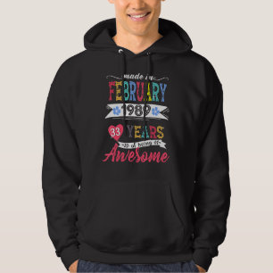 hergestellt im Februar 1989 33 Jahre Phantastisch Hoodie