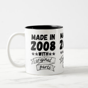hergestellt im Jahr 2008 mit Originalteilen, Zweifarbige Tasse