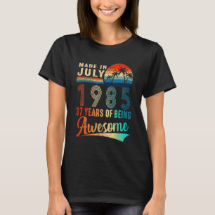 hergestellt im Juli 1985 37 Jahre Phantastischer V T-Shirt