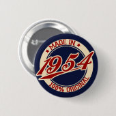 Hergestellt in 1954 button (Vorne & Hinten)