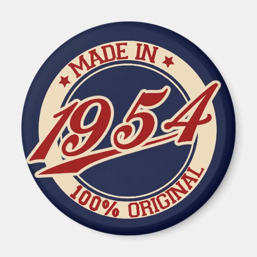 Hergestellt in 1954 magnet (Vorne)