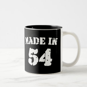 Hergestellt in 1954 zweifarbige tasse