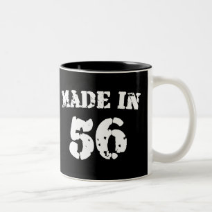 Hergestellt in 1956 zweifarbige tasse