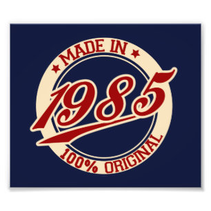Hergestellt in 1985 fotodruck