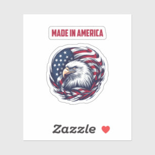 Hergestellt in Amerika Stolz USA Patriot Design Aufkleber