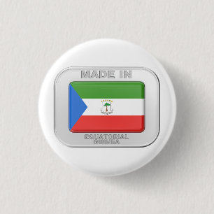 Hergestellt in äquatorialer Guinea Button