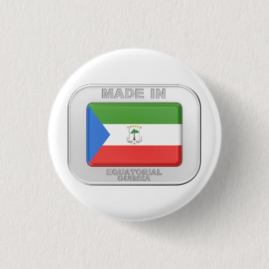 Hergestellt in äquatorialer Guinea Button (Vorderseite)