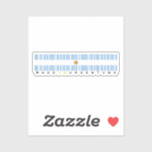 Hergestellt in Argentinien Barcode-Flaggen-Aufkleb Aufkleber (Blatt)