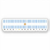 Hergestellt in Argentinien Barcode-Flaggen-Aufkleb Aufkleber (Vorderseite)