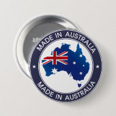 Hergestellt in Australien Button (Vorne & Hinten)
